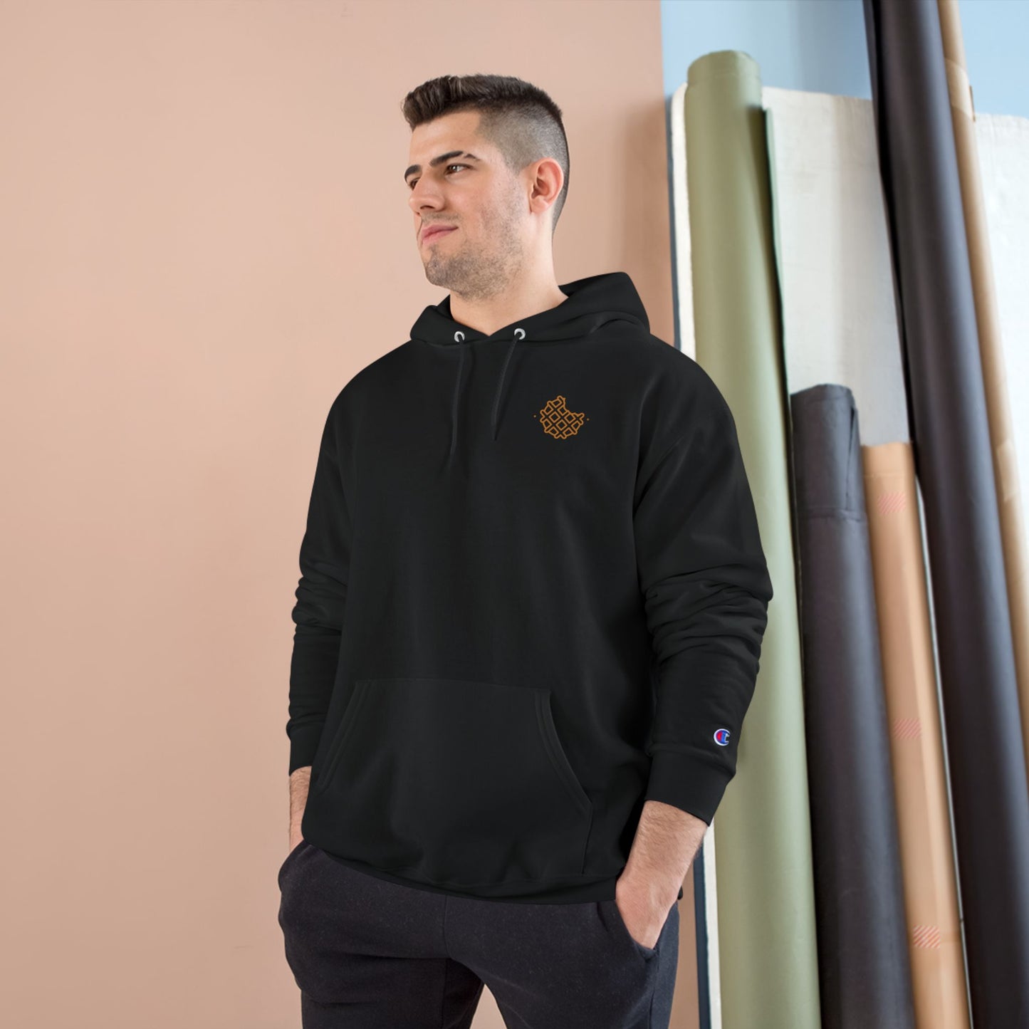Hoodie Champion Waffle Street Logo