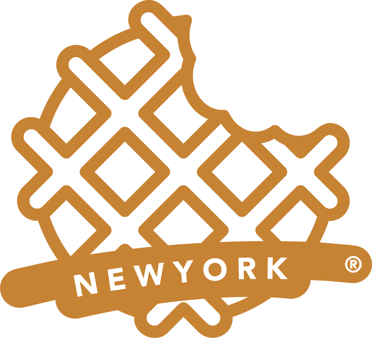 Waffle Street WELCOME NEW YORK Traditional waffle made with brioche in Belgian yeast dough and studded with pearl sugar.